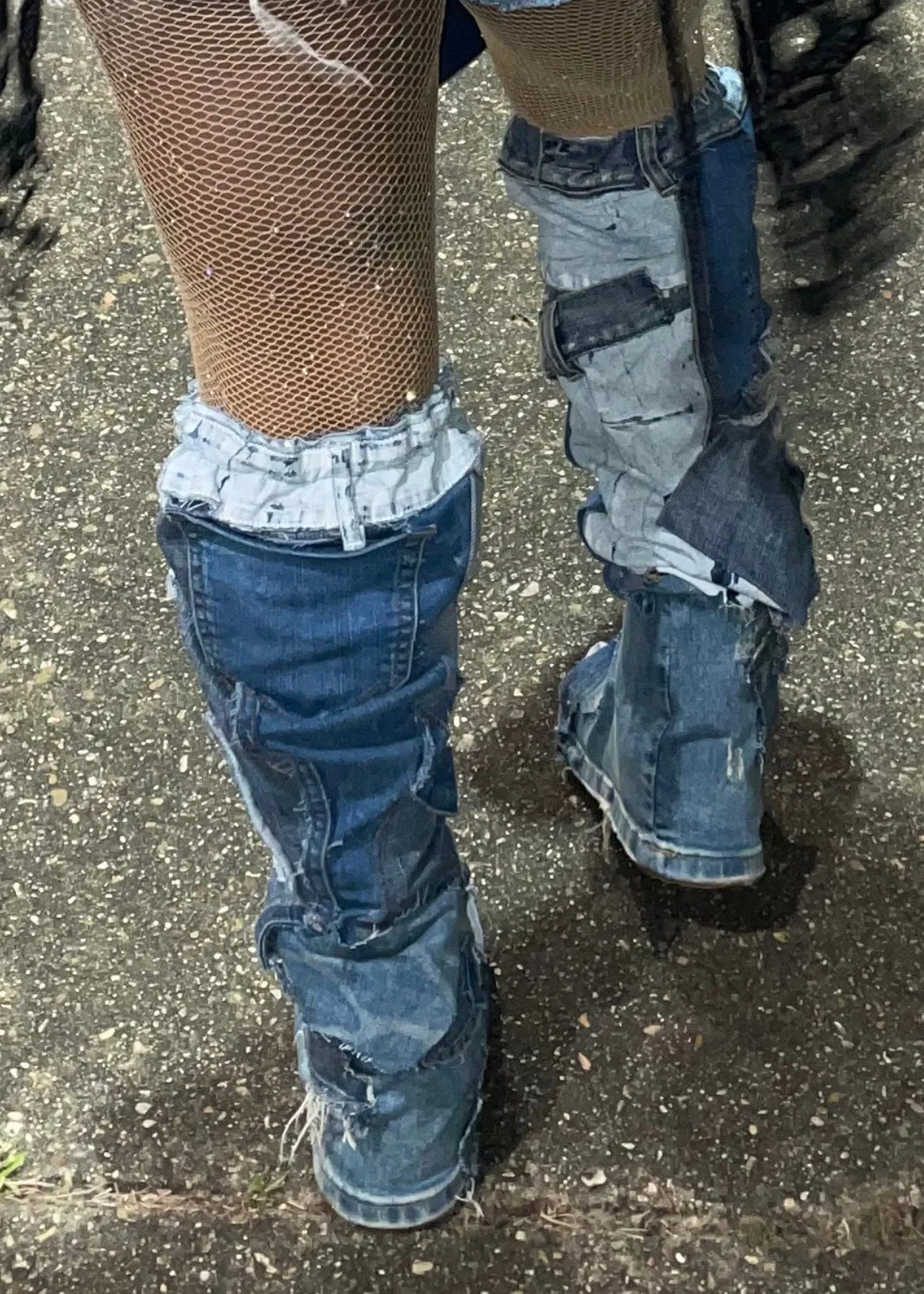 CUSTOM DENIM BOOTS
