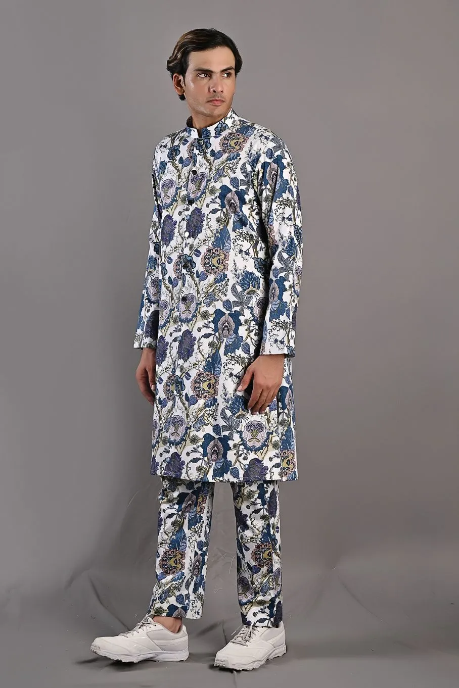 Daemyn - Multi Blue Printed Kurta & Pant set
