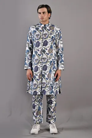 Daemyn - Multi Blue Printed Kurta & Pant set