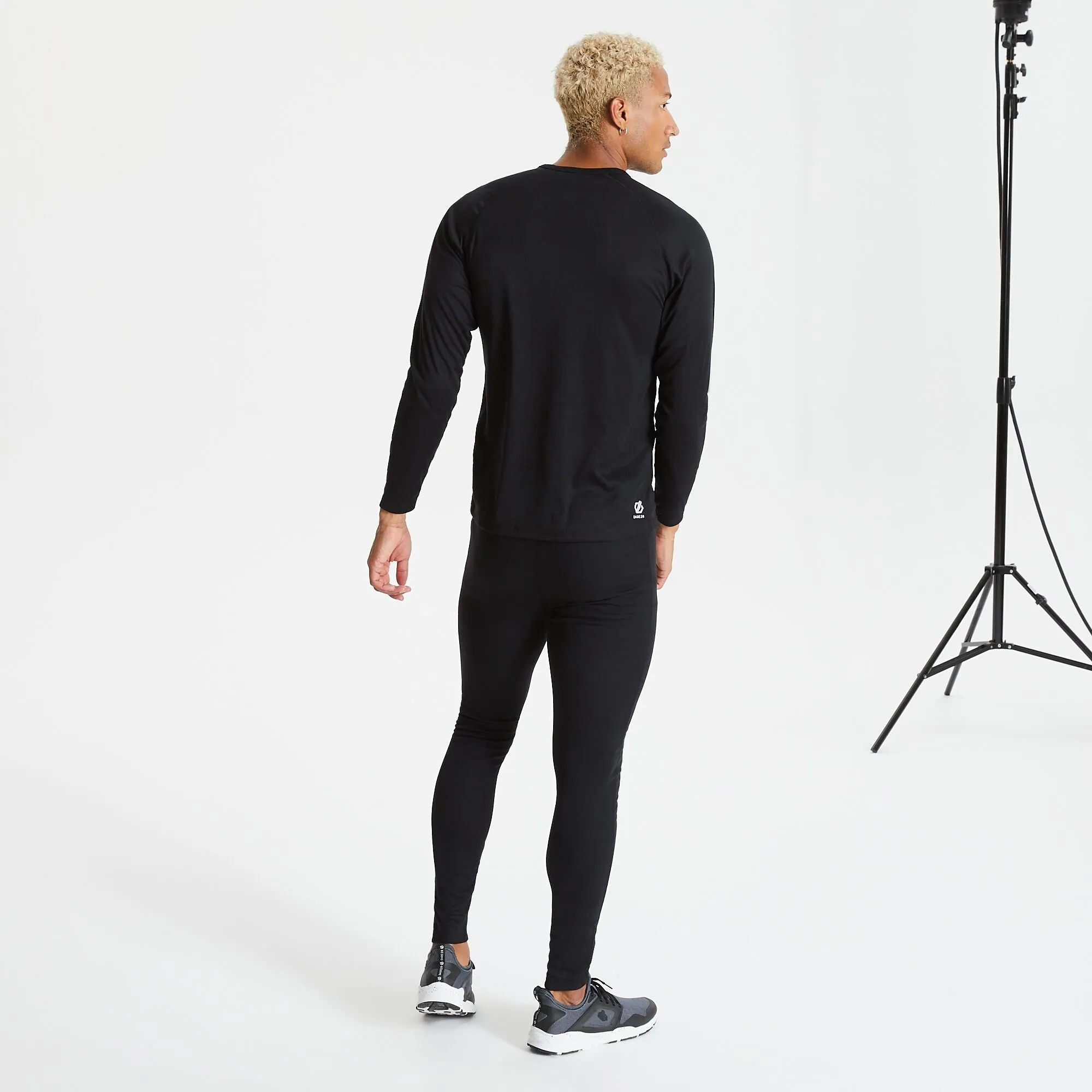 DARE2B EXCHANGE BASE LAYER SET BLACK-EBONY GREY RRP £50