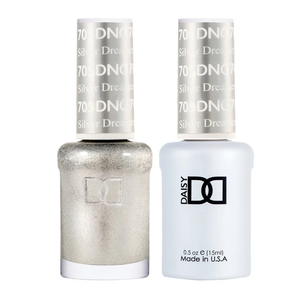 DND / Gel Nail Polish Matching Duo - Silver Dreamer 705