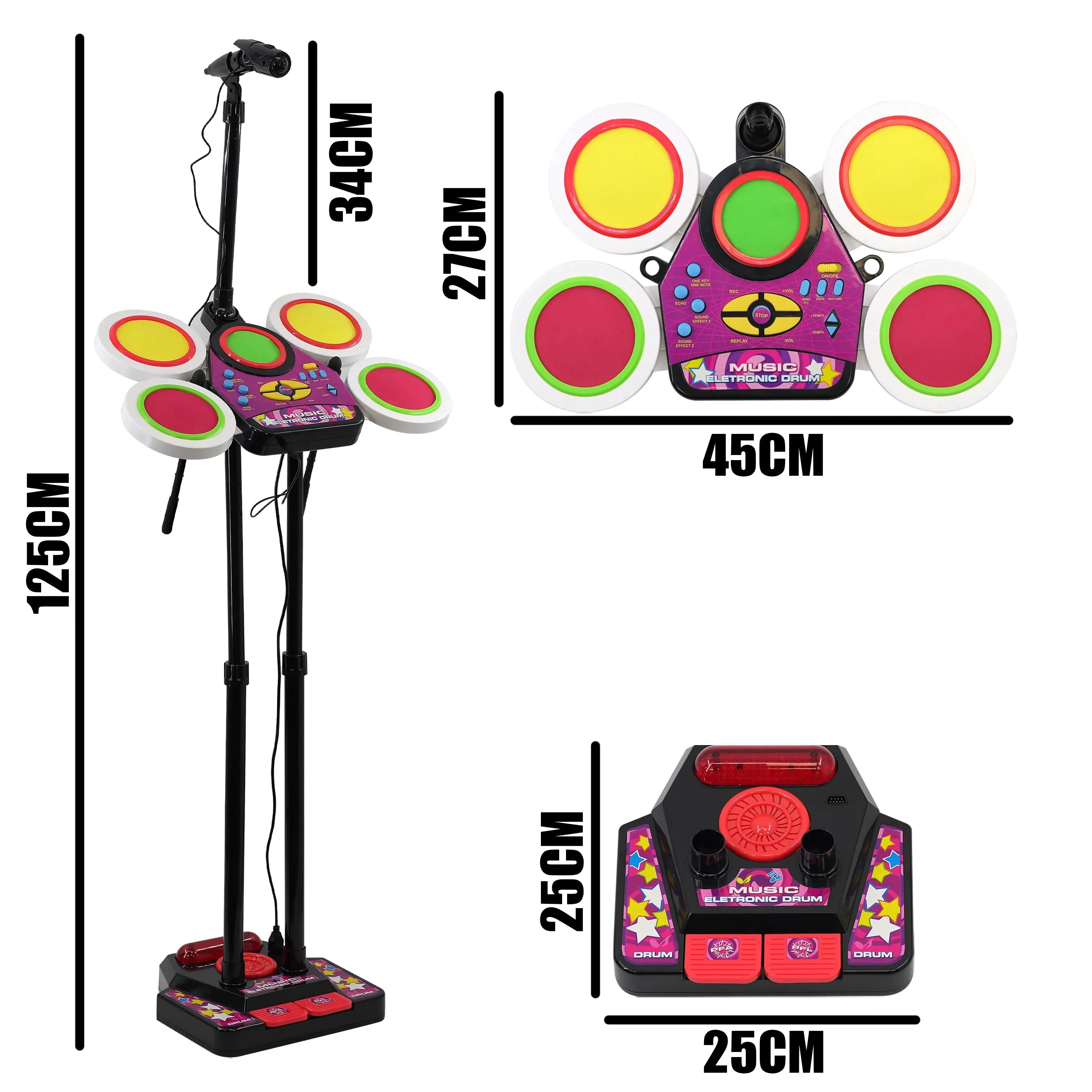 Electronic Drum Kit Playset