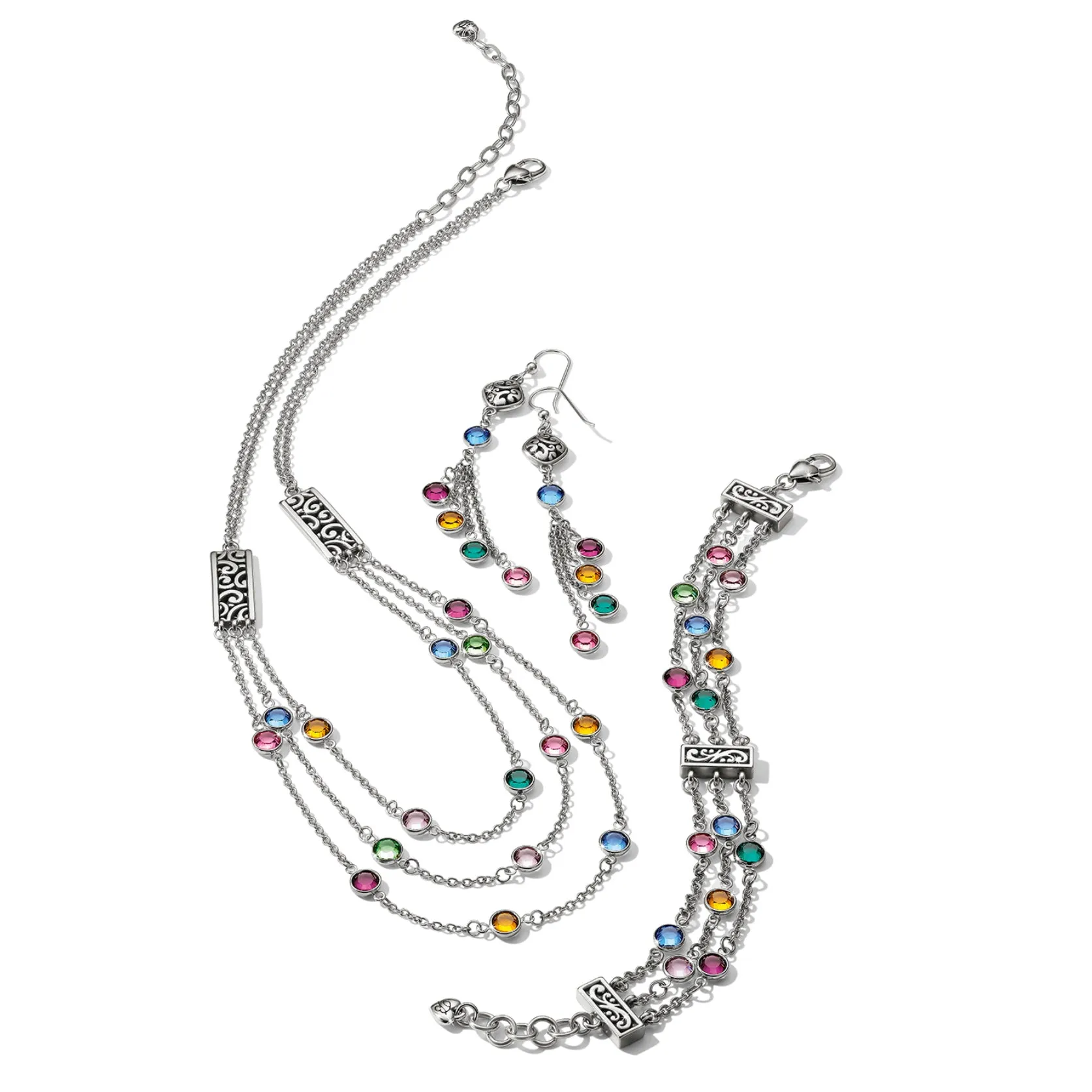Elora Gems Multi Layer Necklace