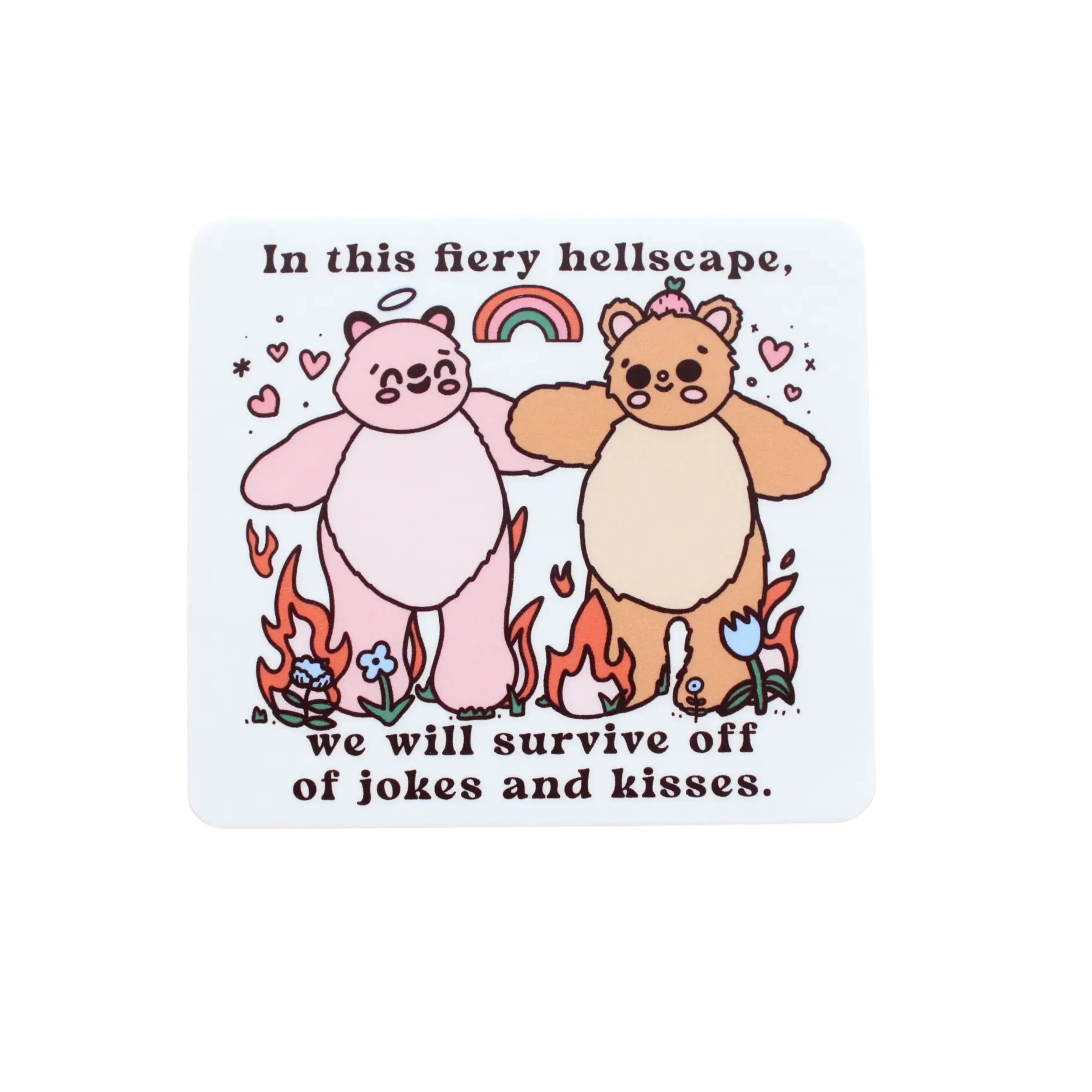 Fiery Hellscape Sticker