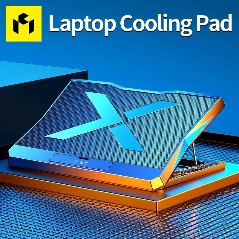Gaming Laptop Cooler with 6 Fans & Adjustable Height