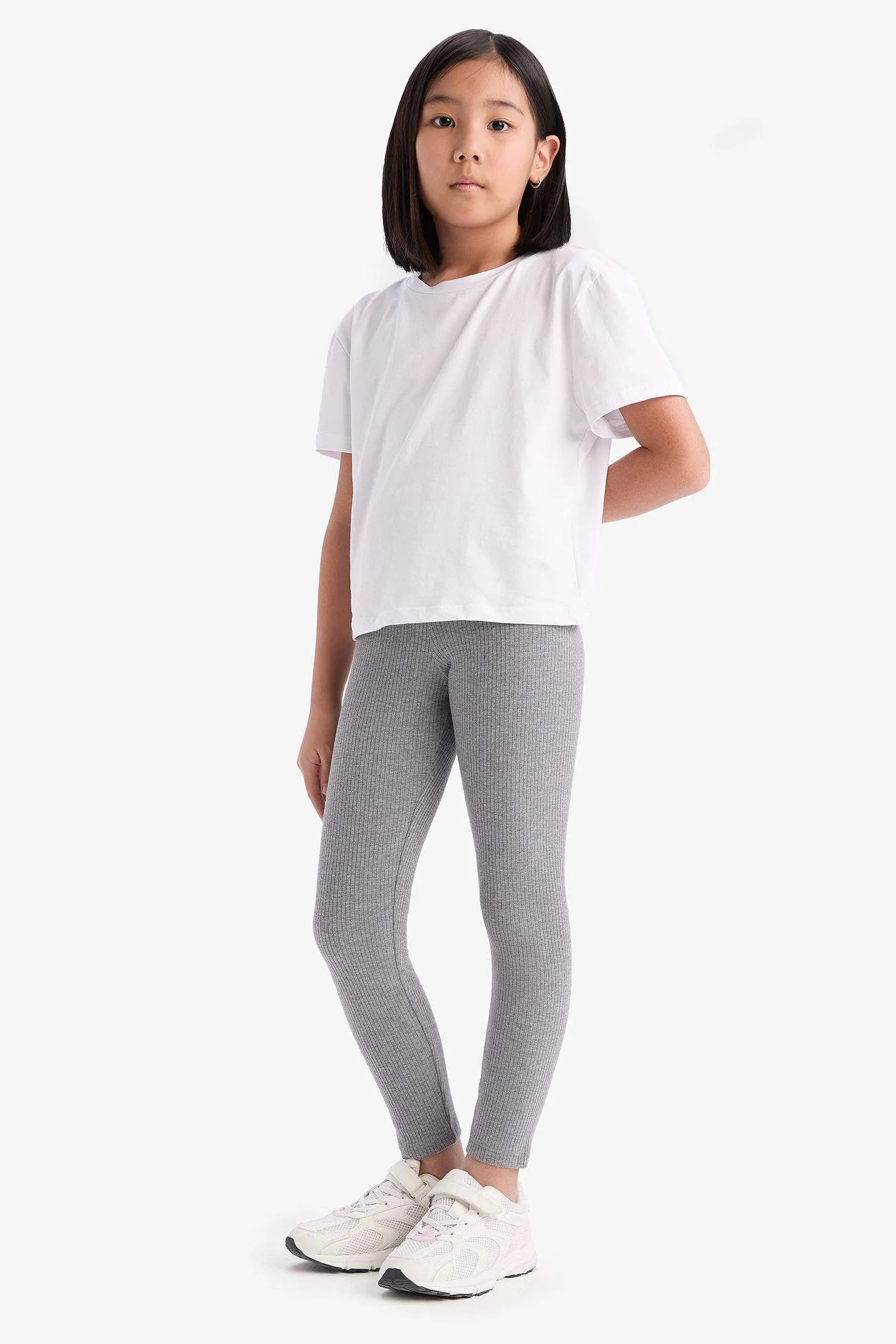 Girl Ribbed Camisole Long Leggings