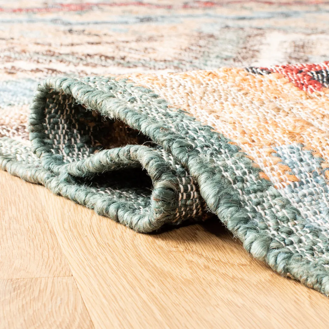 Glynda Southwestern Handmade Flatweave Jute Tan Area Rug The Twillery Co.® Rug Size: Square 7'