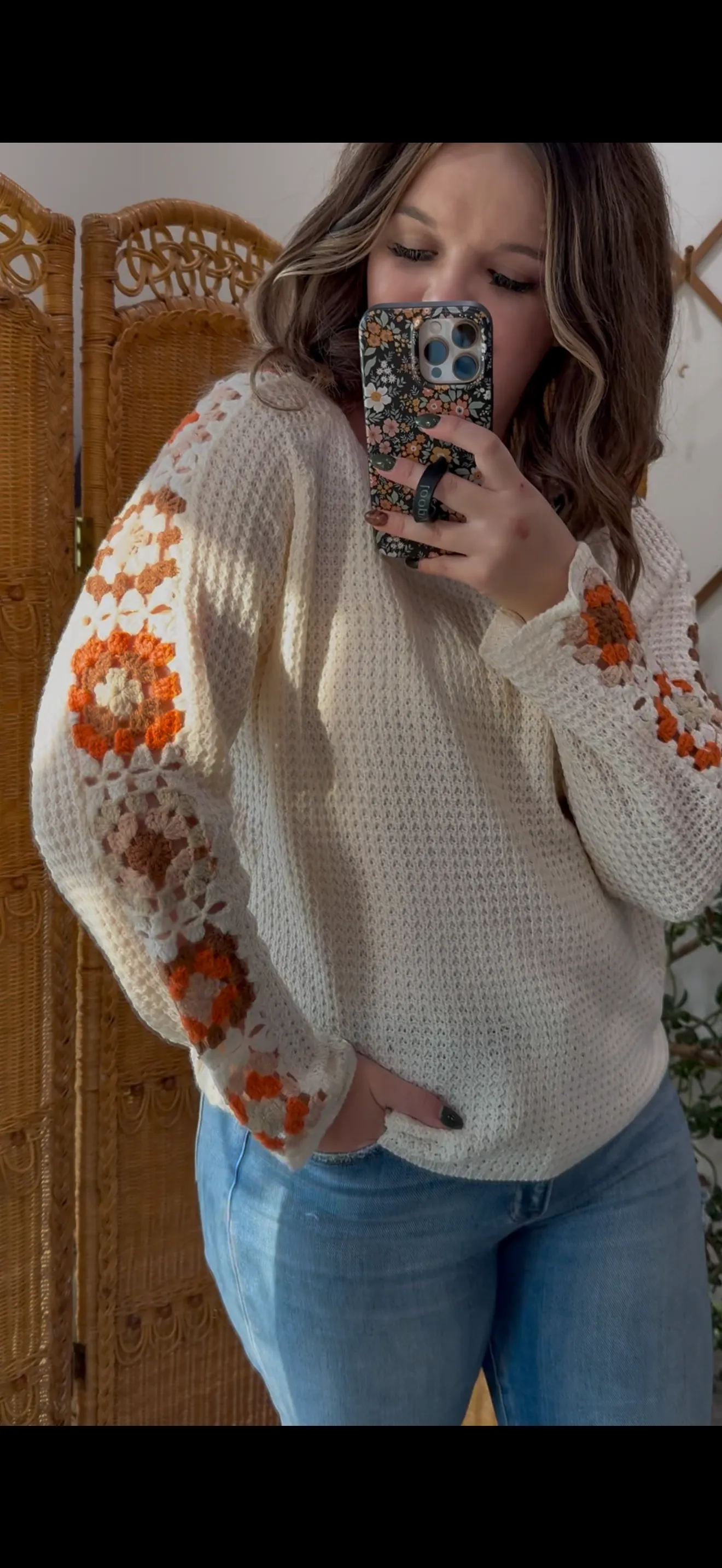 Granny Square Sweater