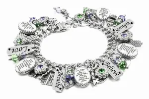 Great Quotes Charm Bracelet