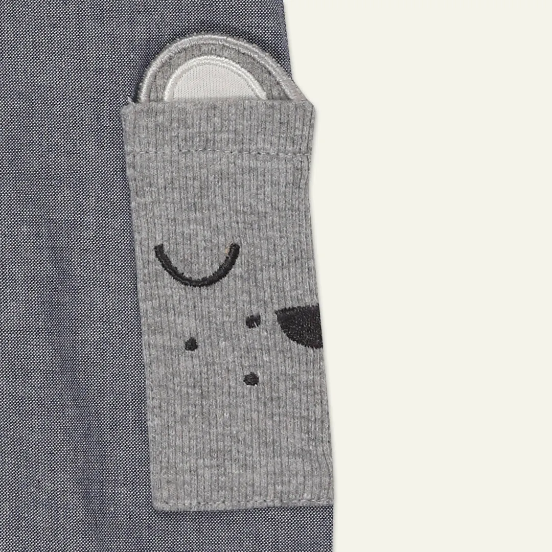 Grey Character Applique Dugarees