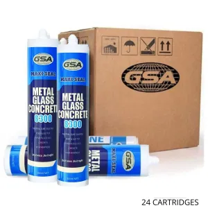 GSA Trade Silicone Neutral Cure S300 Metal Glass Concrete, Roof & Gutter | BLACK