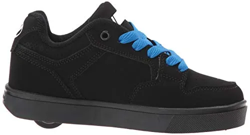 Heelys Boys' Motion Plus Tennis Shoe, Black/Black, 6 M US Big Kid