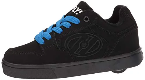 Heelys Boys' Motion Plus Tennis Shoe, Black/Black, 6 M US Big Kid