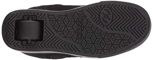 Heelys Boys' Motion Plus Tennis Shoe, Black/Black, 6 M US Big Kid