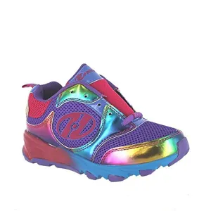 Heelys Race Girls' Toddler-Youth Skate 3 M US Little Kid Rainbow-Black