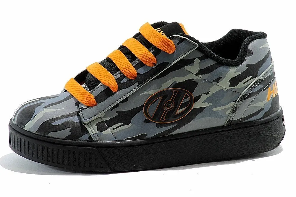 Heelys Straight Up Boys' Toddler-Youth Skate 7 M US Big Kid Camouflage-Grey-Black-Nubuck