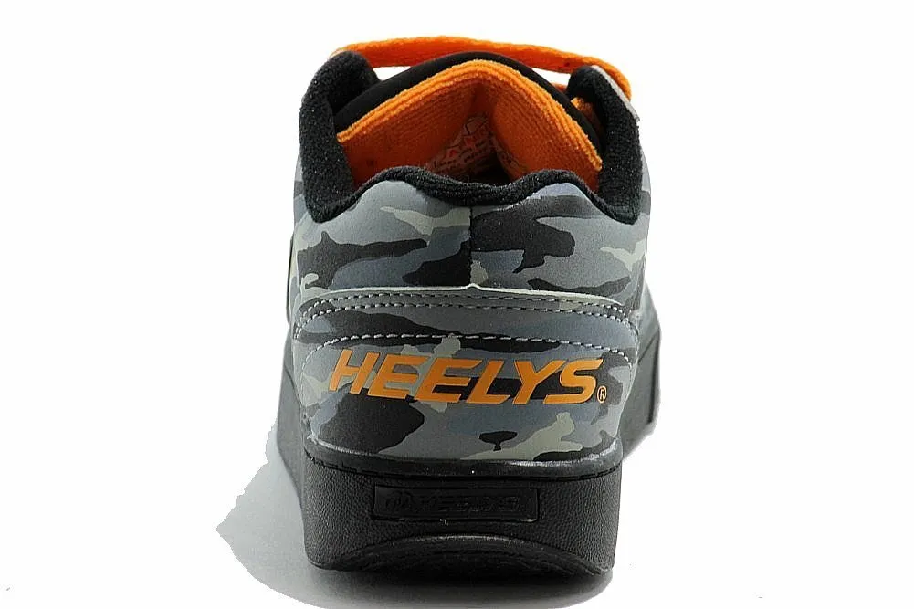Heelys Straight Up Boys' Toddler-Youth Skate 7 M US Big Kid Camouflage-Grey-Black-Nubuck
