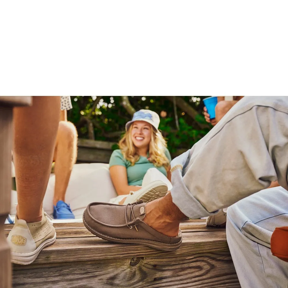 HEYDUDE Wally Slip Canvas Mule