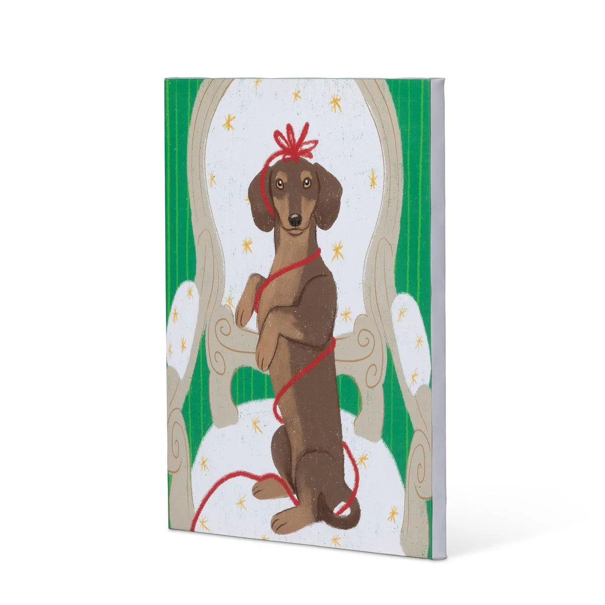 Holiday Dachshund Canvas Print