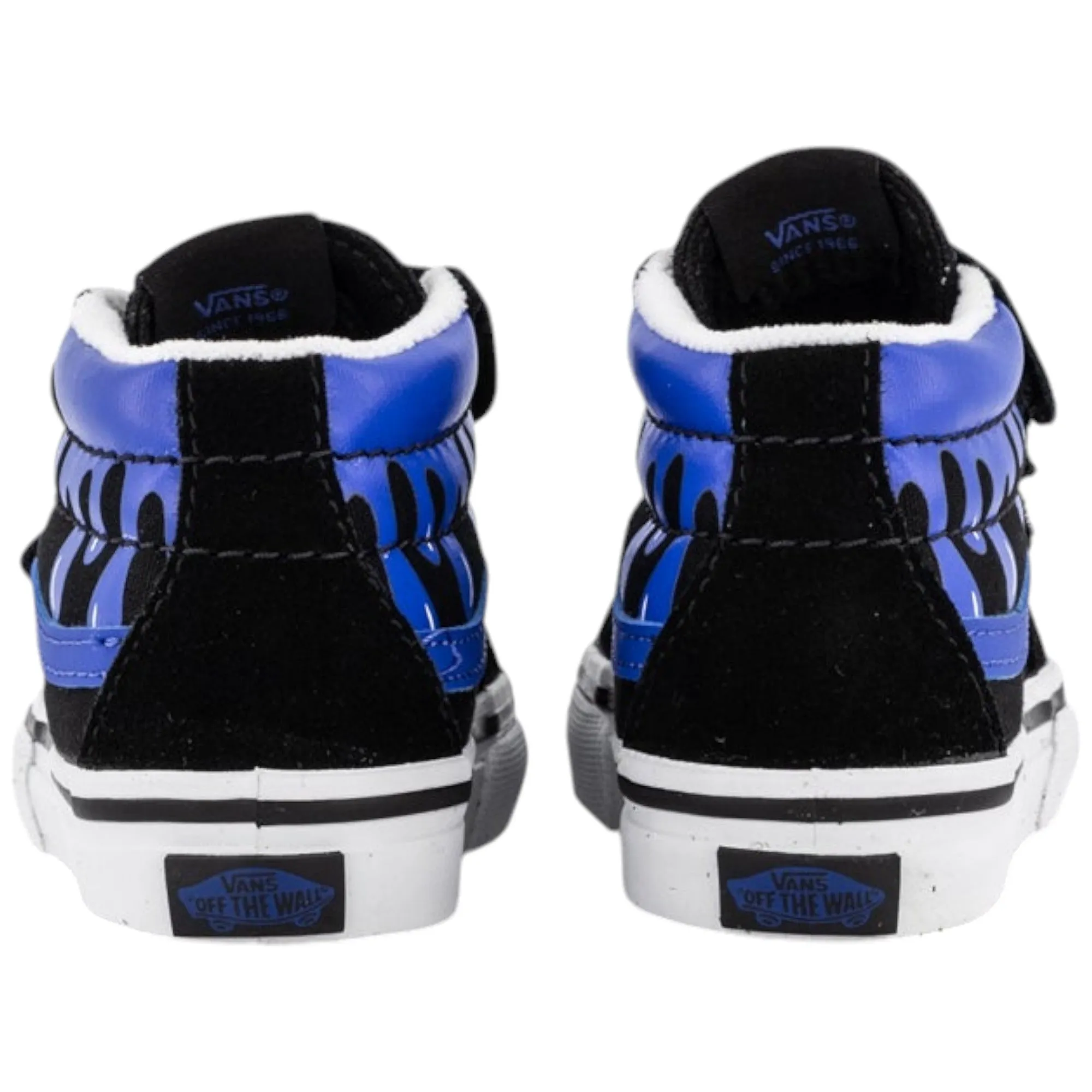 Infant Boys Vans Toddler SK8-Mid Reissue V Glow Shoes Black/Blue