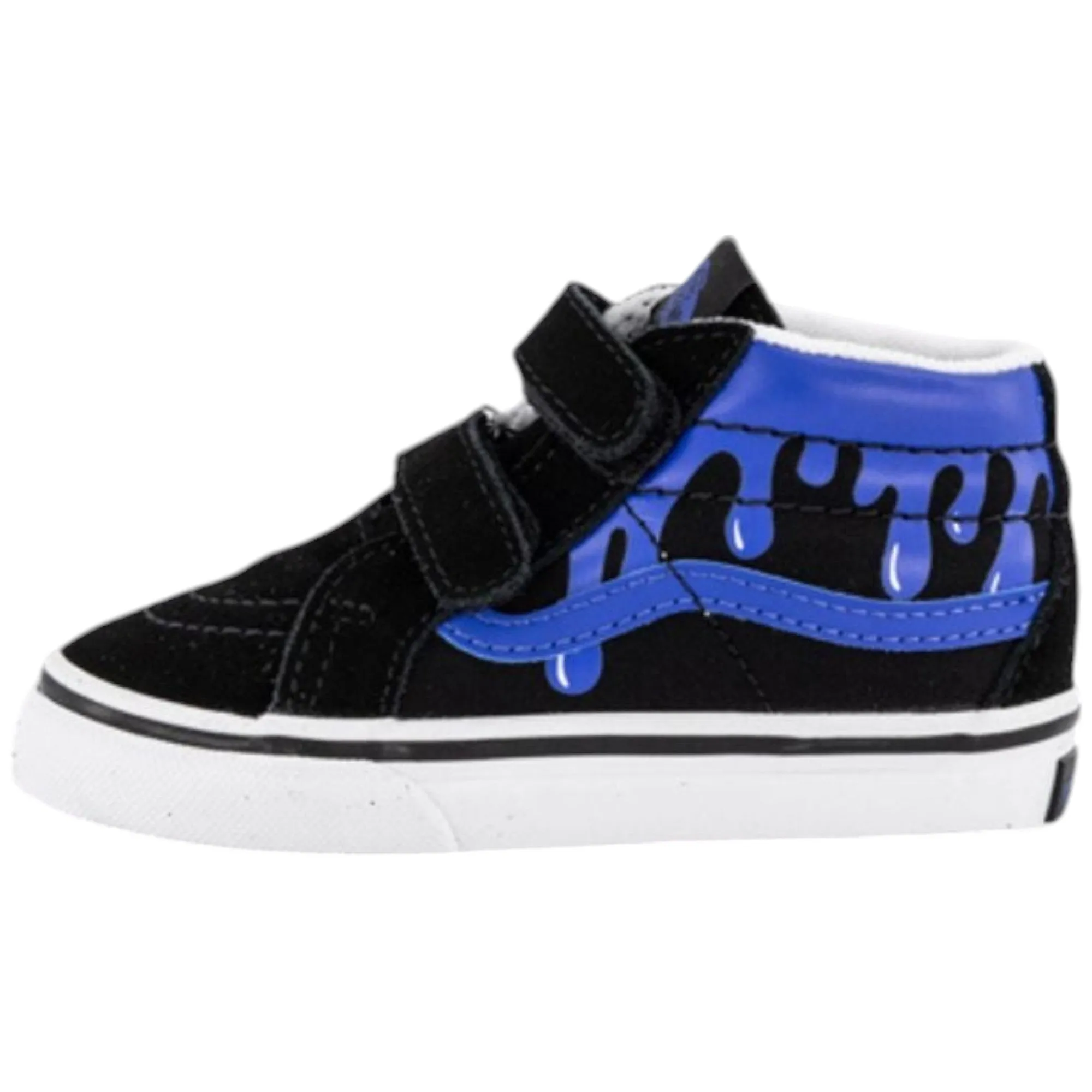 Infant Boys Vans Toddler SK8-Mid Reissue V Glow Shoes Black/Blue
