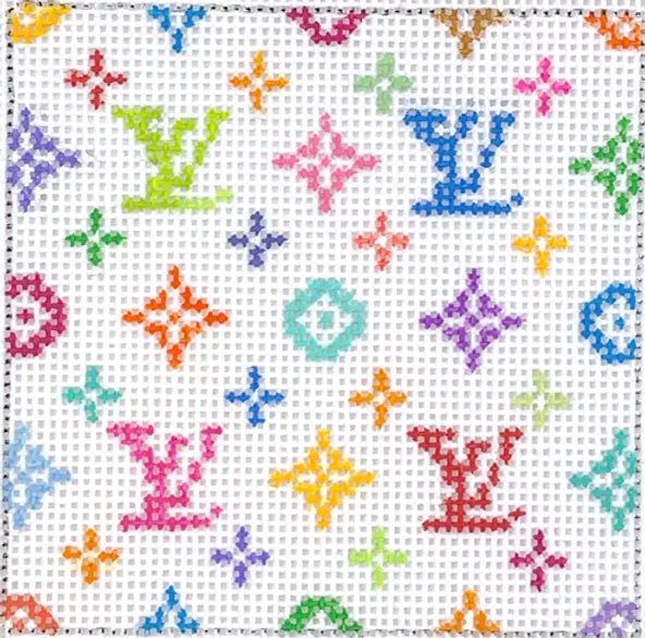 INSSQ3-03 Louis Vuitton LV – multi color on white