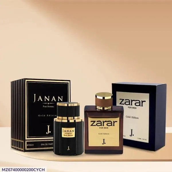 Janan & Zarar Unisex Woody Perfume-Long Lasting Fragrance, 2pcs Package with 24 Hrs Sweat Resistance, Price Drop buy one get one free