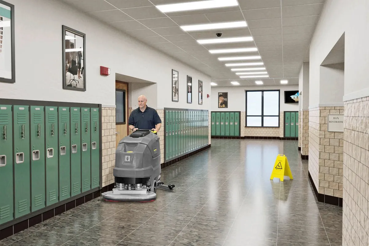 Karcher Scrubber Drier BD 80/100 W Bp Classic With lithium-ion Battery and Shelf Charger