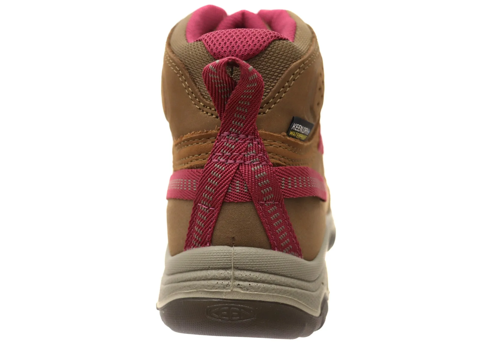 Keen Womens Lace Up Comfortable Targhee IV Mid Waterproof Hiking Boots