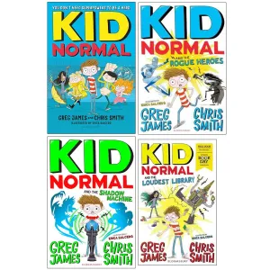 Kid Normal Series 4 Books Collection Set With World Book Day (Kid Normal, The Rogue Heroes, The Shadow Machine, The Loudest Library World Book Day)