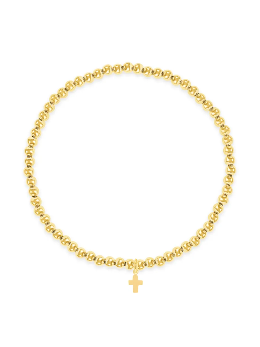 Kid Stretch Bracelet with Cross Charm