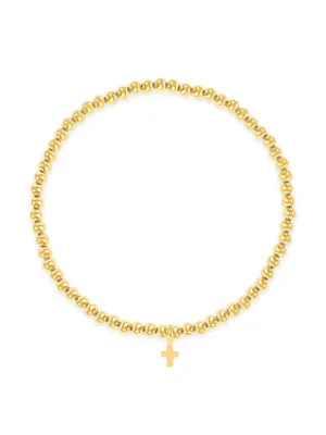 Kid Stretch Bracelet with Cross Charm