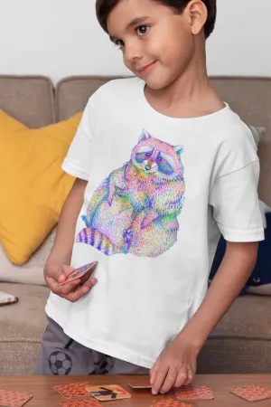 Kid’s T-shirt — Rascal Raccoon  — Super Soft — Original Design by Sadie Rothenberg