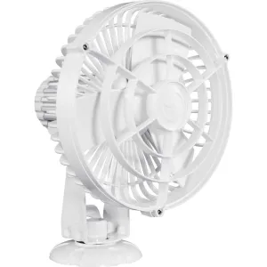 Kona 817 12V 3-Speed 7" Waterproof Fan - White