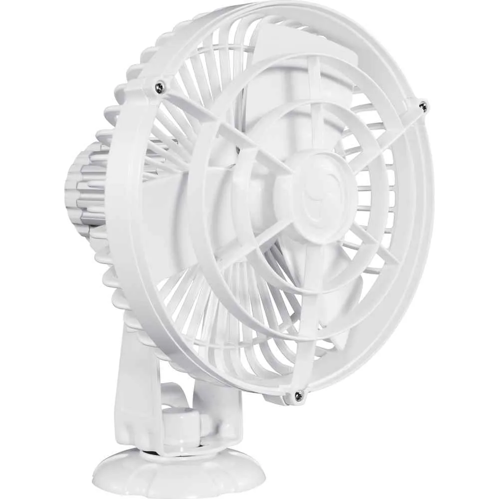 Kona 817 12V 3-Speed 7" Waterproof Fan - White