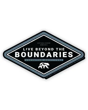Live Beyond Sticker - Dusky Blue