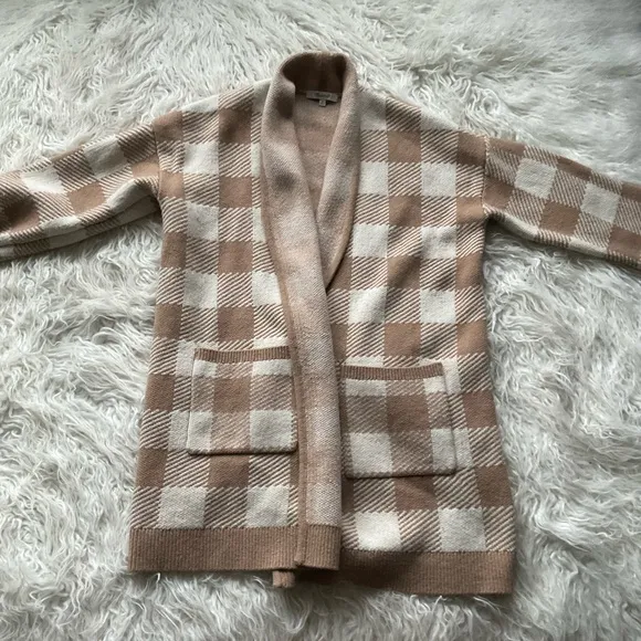 Madewell Minetta Sweater Coat in Buffalo Check‎