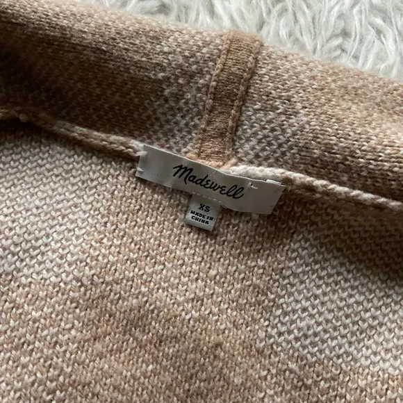 Madewell Minetta Sweater Coat in Buffalo Check‎