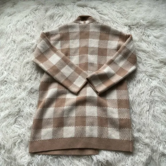Madewell Minetta Sweater Coat in Buffalo Check‎