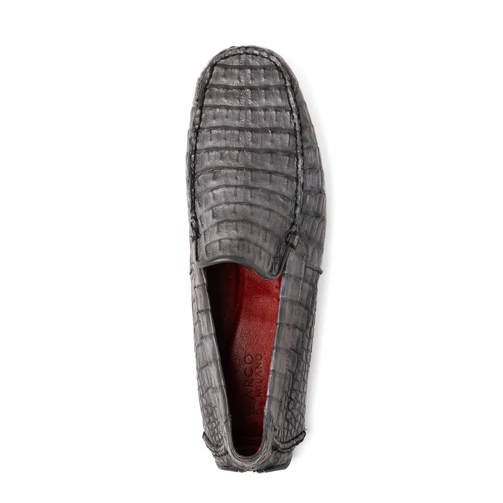 Marco Di Milano Remo Gray Crocodile Loafers