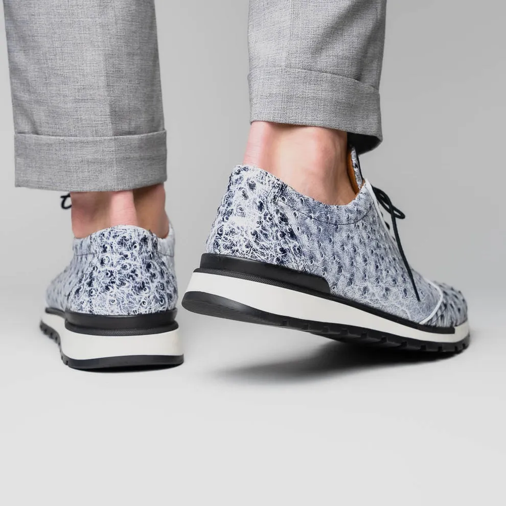 Marco Di Milano Scanno Newspaper Ostrich Quill Sneakers
