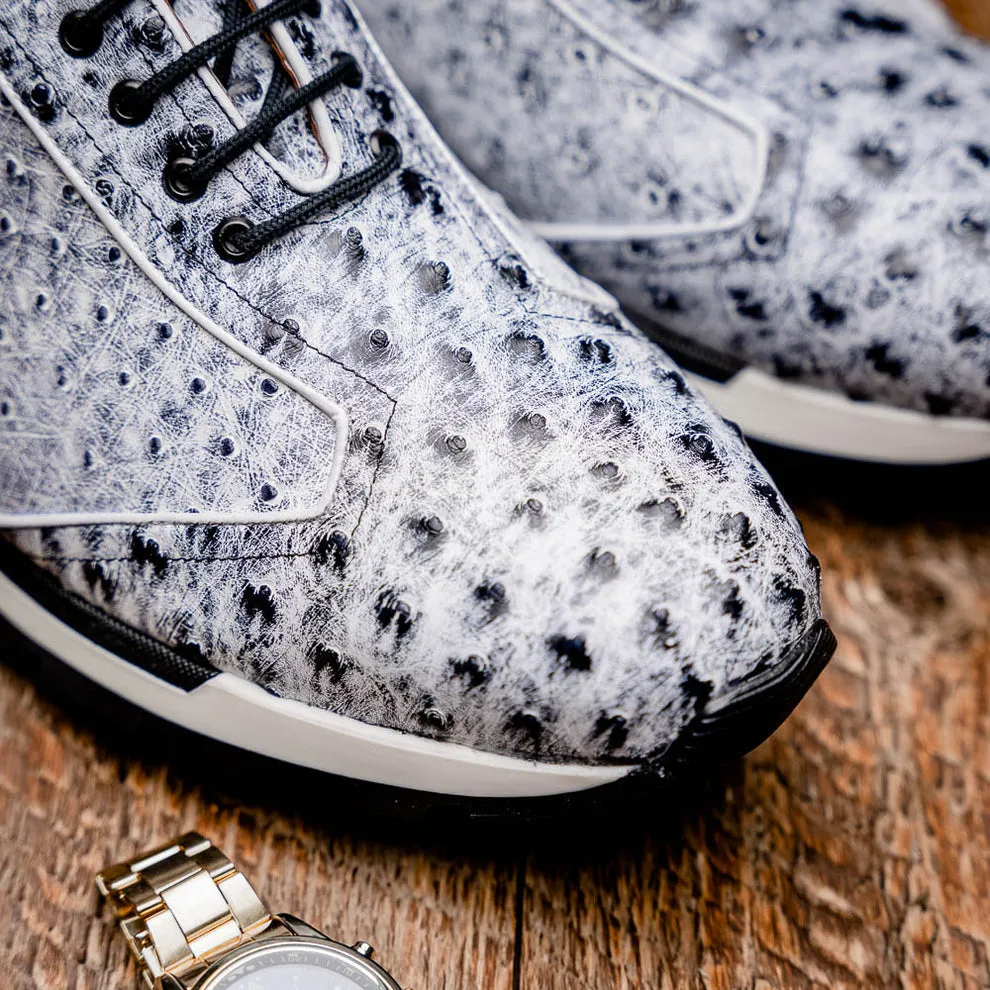 Marco Di Milano Scanno Newspaper Ostrich Quill Sneakers