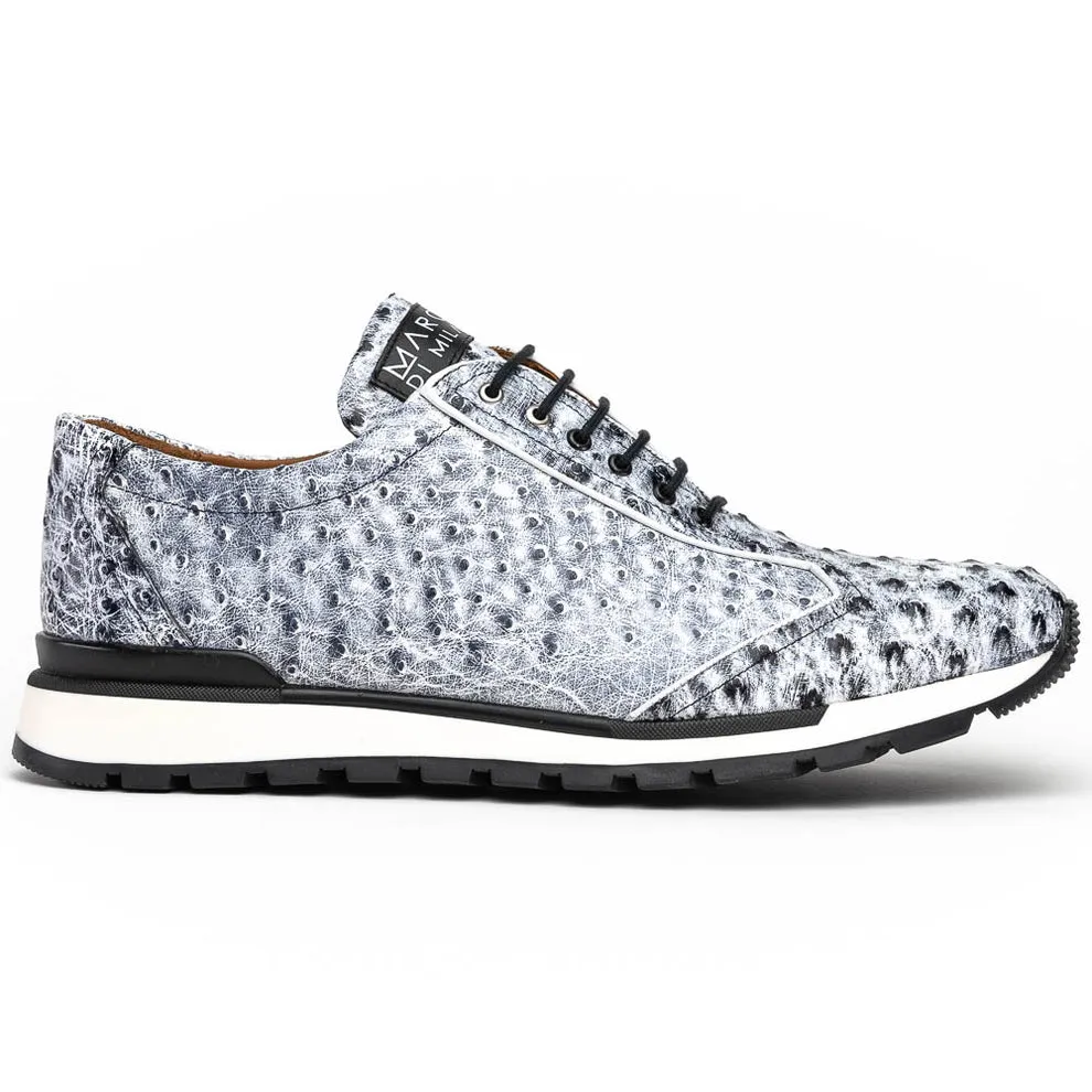 Marco Di Milano Scanno Newspaper Ostrich Quill Sneakers