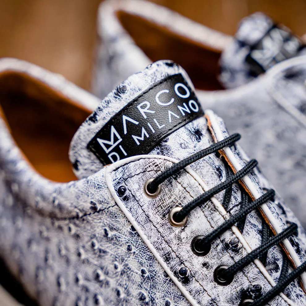 Marco Di Milano Scanno Newspaper Ostrich Quill Sneakers