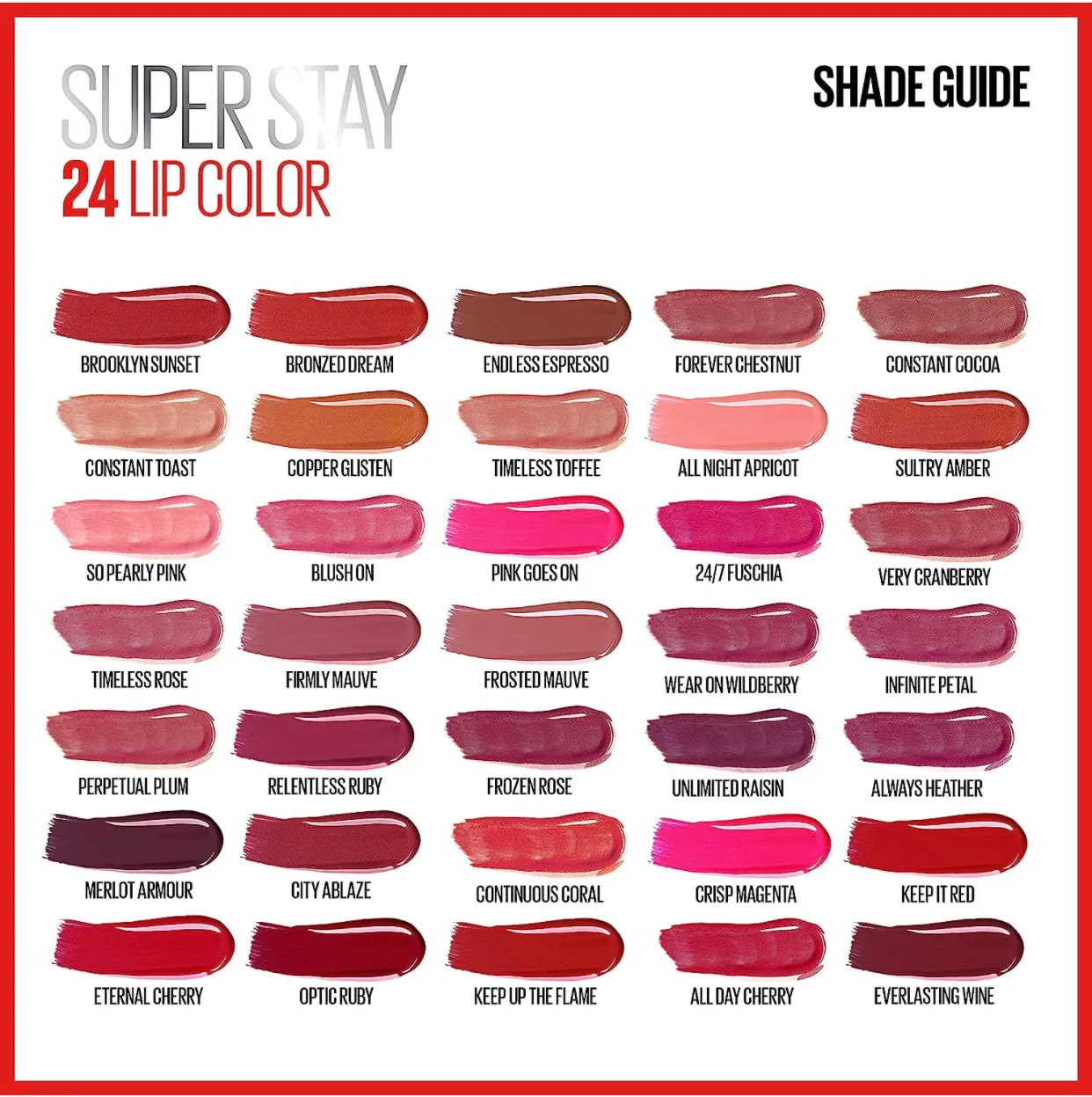 Maybelline Super Stay 24 Color 2-STEP LIQUID LIPSTICK 200 Eternal Cherry