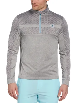 Men's Mixed Media 1/4 Zip Pullover