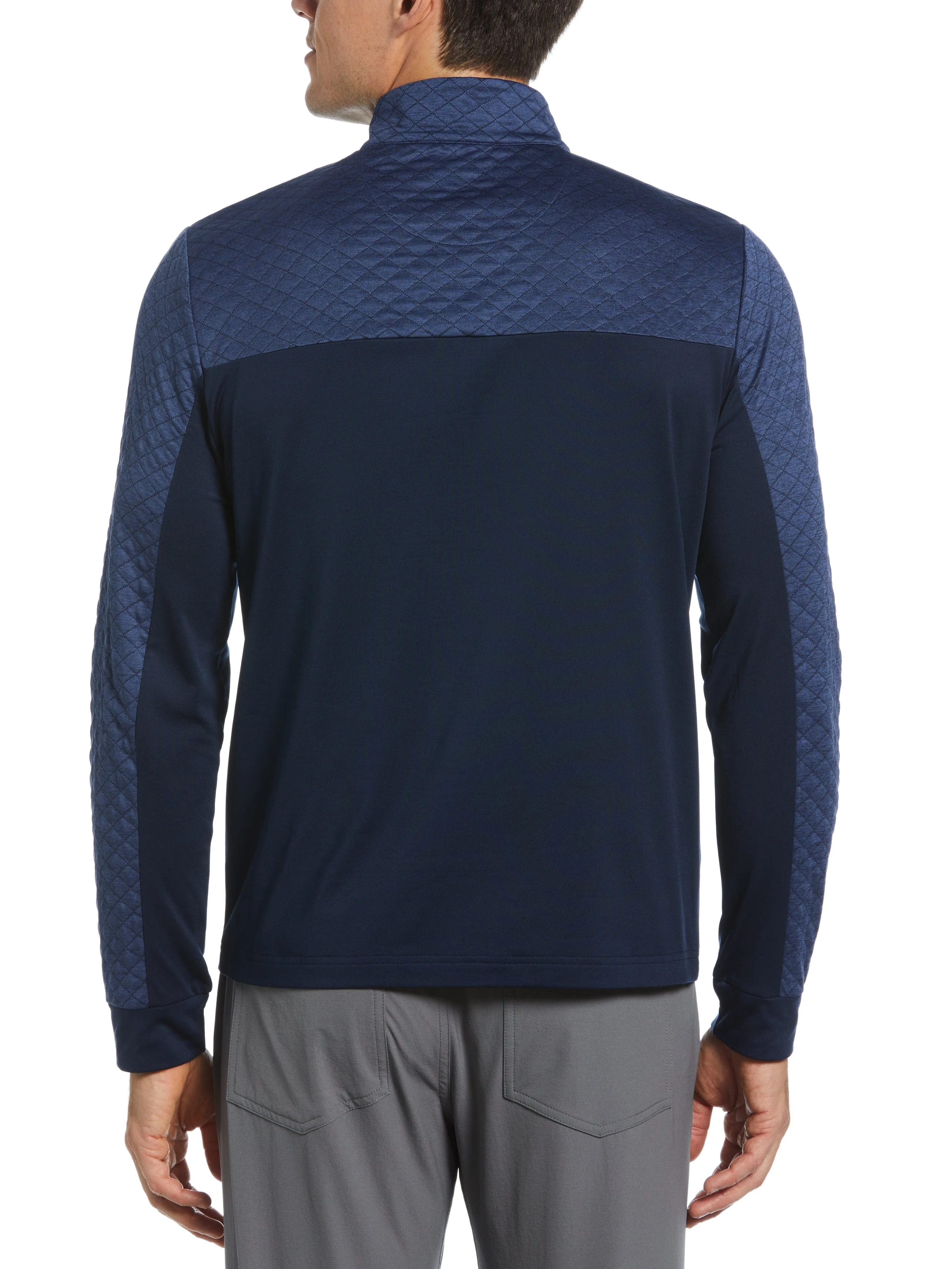 Men's Mixed Media 1/4 Zip Pullover