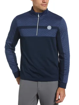 Men's Mixed Media 1/4 Zip Pullover