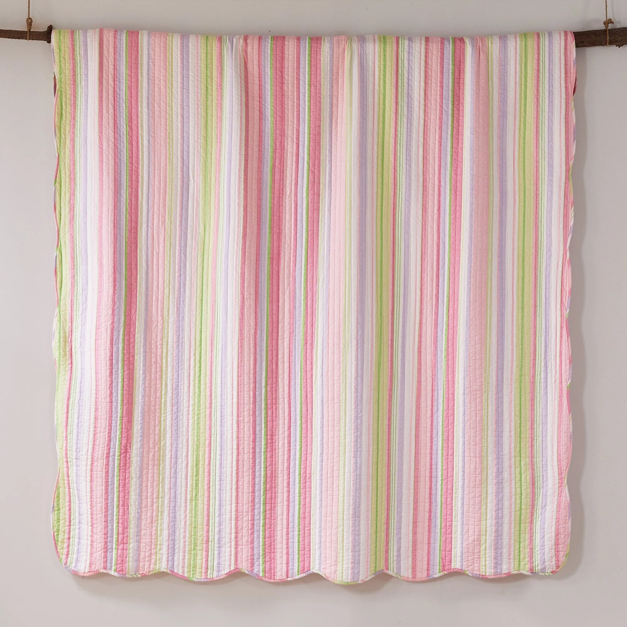 Merrill Stripe Girl Quilt Set