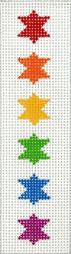 MEZ-01 Rainbow Stars of David – multi on white